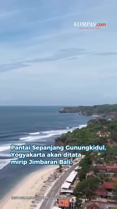 Pantai Sepanjang Gunungkidul Ditata Mirip Jimbaran, Pedagang Wajib Ikuti Aturan