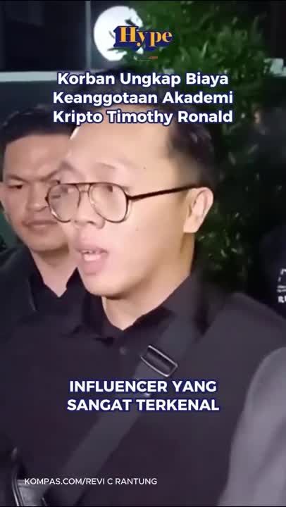 Korban Ungkap Biaya Keanggotaan Akademi Kripto Timothy Ronald