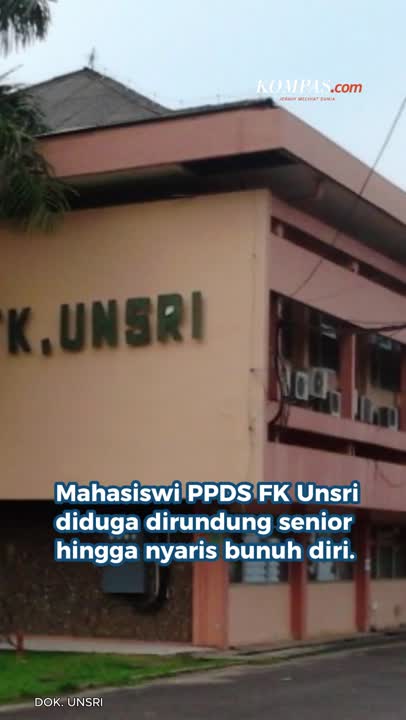 Diduga Dirundung Senior, Mahasiswi PPDS Unsri Nyaris Bunuh Diri
