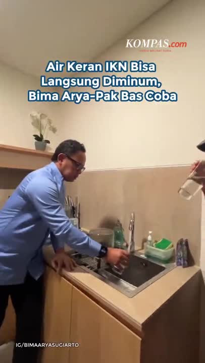 Air Keran IKN Bisa Langsung Diminum, Bima Arya-Pak Bas Coba
