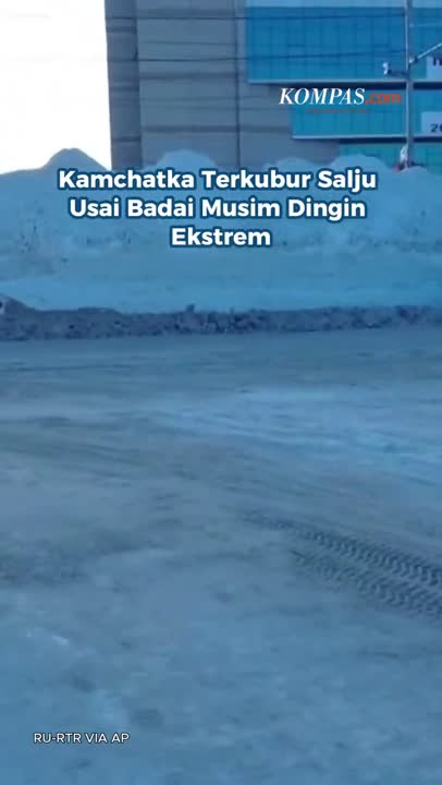 Kamchatka Terkubur Salju Usai Badai Musim Dingin Ekstrem