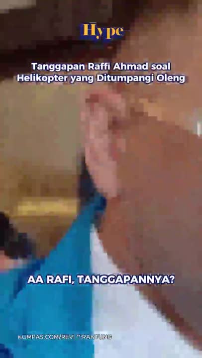 Tanggapan Raffi Ahmad soal Helikopter yang Ditumpangi Oleng