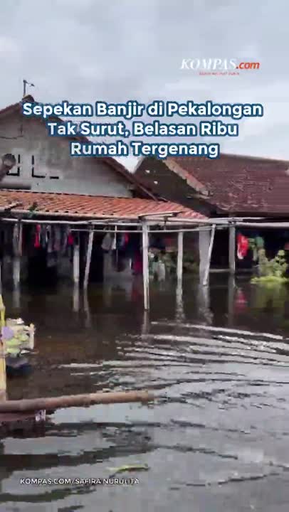 Sepekan Banjir di Pekalongan Tak Surut, Belasan Ribu Rumah Tergenang
