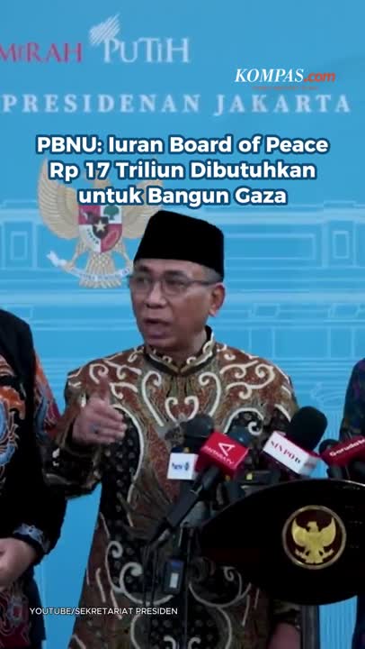 PBNU: Iuran Board Of Peace Rp 17 Triliun Dibutuhkan Untuk Bangun Gaza