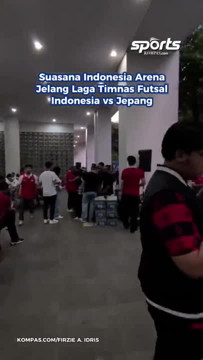Suasana Indonesia Arena Di Laga Futsal Indonesia Vs Jepang