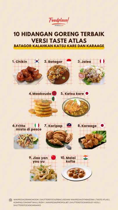 10 Hidangan Goreng Terbaik Versi Taste Atlas