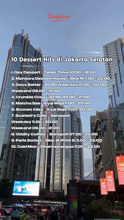 10 Dessert Hits Di Jakarta Selatan