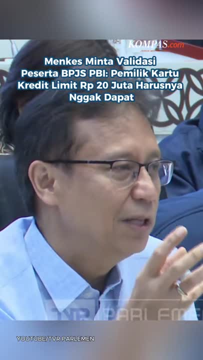 Menkes Minta Validasi Peserta BPJS PBI: Pemilik Kartu Kredit Limit Rp 20 Juta Harusnya Nggak Dapat