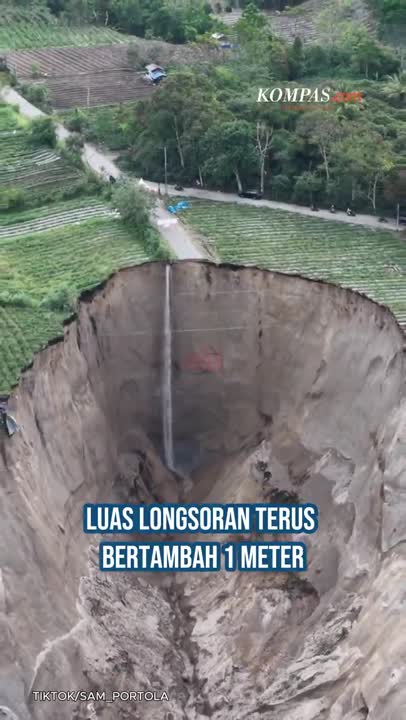 Berawal Dari Retakan, Lubang Raksasa Di Aceh Tengah Melebar Hingga 3 Hektare