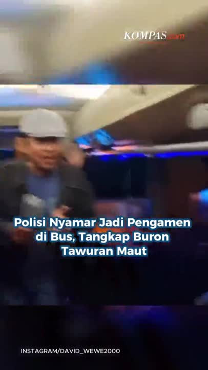 Polisi Nyamar Jadi Pengamen Di Bus, Tangkap Buron Tawuran Maut