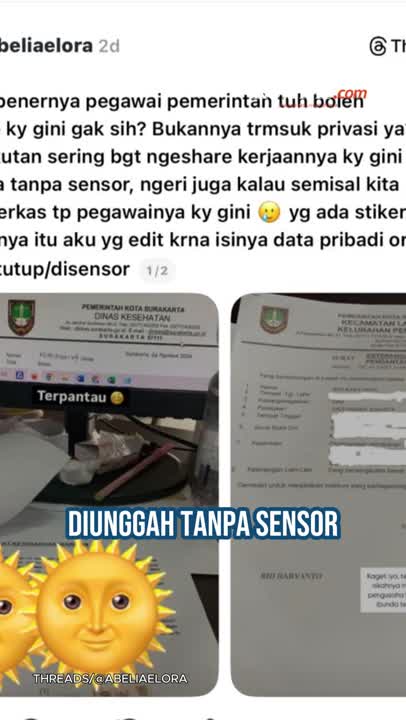 Unggah Data Pribadi Rio Haryanto Tanpa Sensor, ASN Di Solo Terancam Sanksi