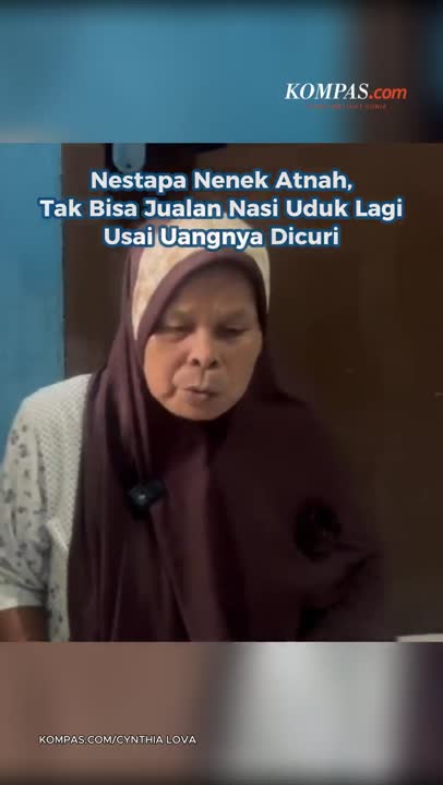 Nestapa Nenek Atnah, Tak Bisa Jualan Nasi Uduk Lagi Usai Uangnya Dicuri