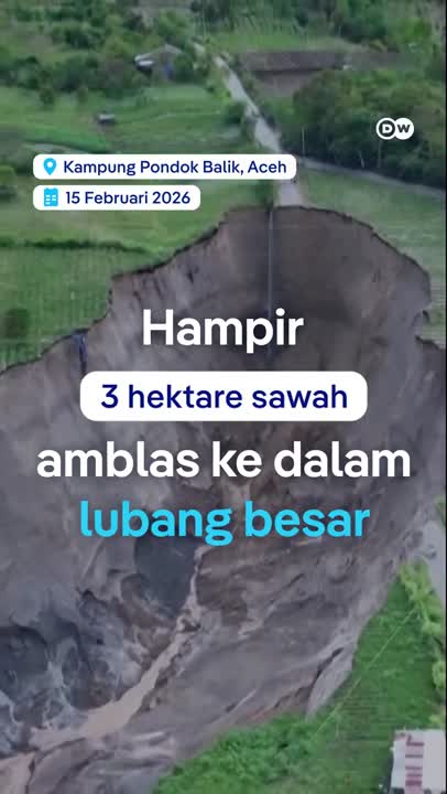 Lubang Yang Membesar Di Aceh Mengancam Penghidupan Petani Lokal