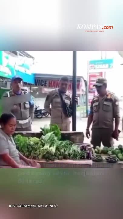Viral Satpol PP Tertibkan Penjual Sayur Di Teras, Bupati: Kios Di Bahu Jalan, Potensi Ganggu Lalin