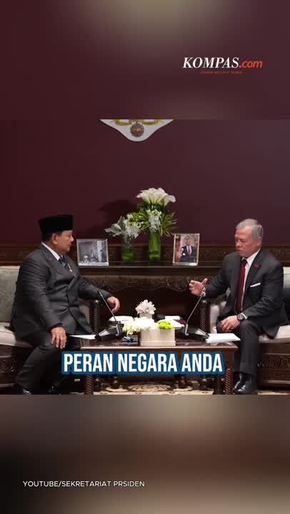 Raja Yordania Puji Prabowo: Komitmen Anda Sangat Berani Untuk Lindungi Warga Palestina