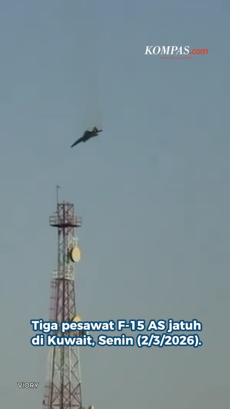 Bukan Diserang Iran, 3 Jet Tempur AS Jatuh Ditembak Teman Sendiri