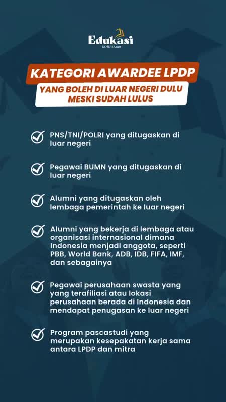 Kategori Awardee LPDP yang Boleh di Luar Negeri Dulu meski Sudah Lulus