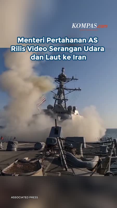 Menteri Pertahanan AS Rilis Video Serangan Udara Dan Laut Ke Iran