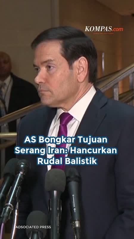 AS Bongkar Tujuan Serang Iran: Hancurkan Rudal Balistik