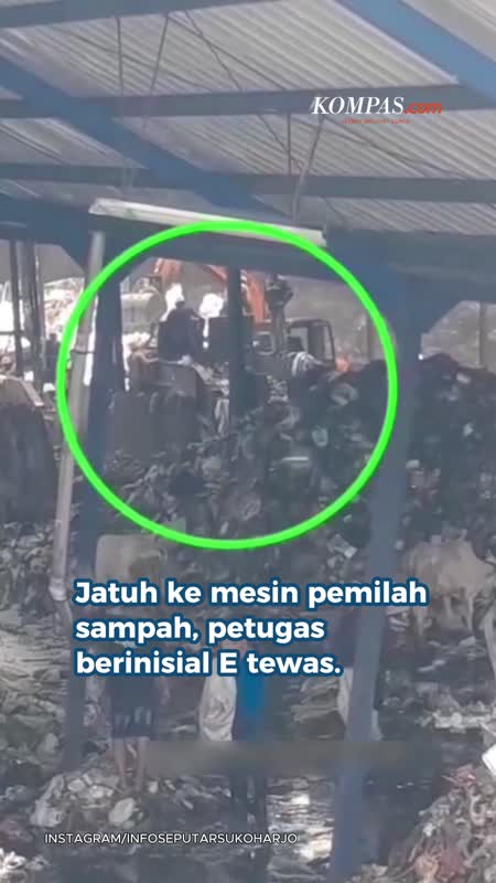Petugas Tewas Terjatuh  Ke Mesin Pemilah Sampah TPA Putri Cempo
