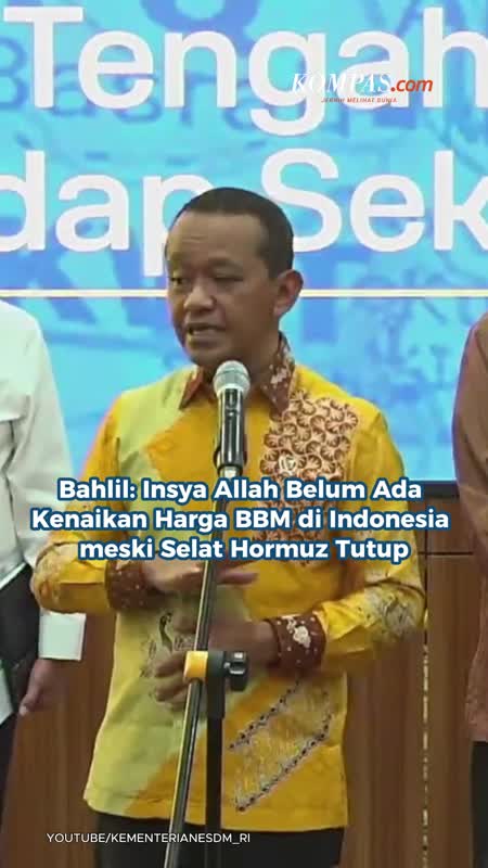 Bahlil: Insya Allah Belum Ada Kenaikan Harga BBM Di Indonesia Meski Selat Hormuz Tutup