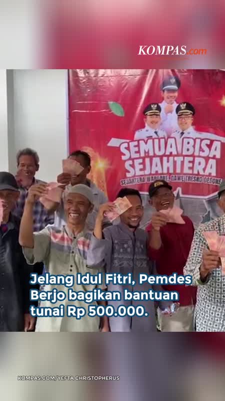 Desa Berjo Karanganyar Bagi-bagi THR Rp 500.000 per Rumah, Total Anggaran Rp 723 Juta