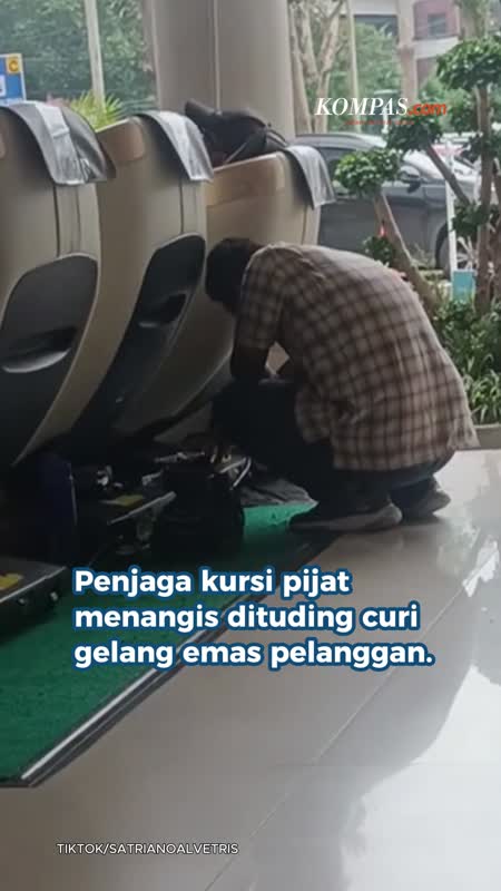 Tangis Penjaga Kursi Pijat Stasiun, Dituduh Hilangkan Gelang Emas Pelanggan