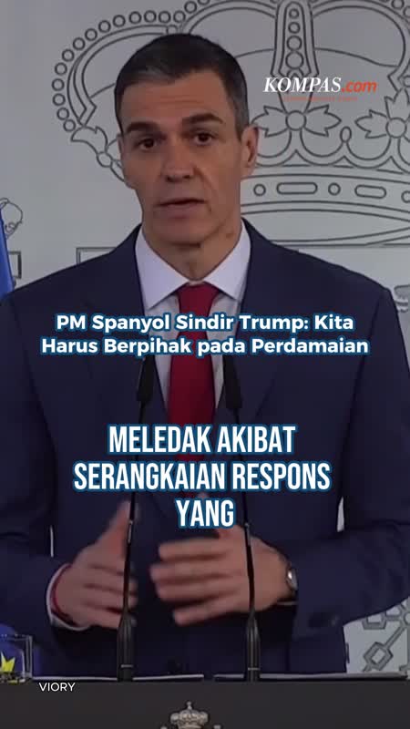 PM Pedro Sanchez Sindir Trump: Spanyol Berdiri Bersama Perdamaian