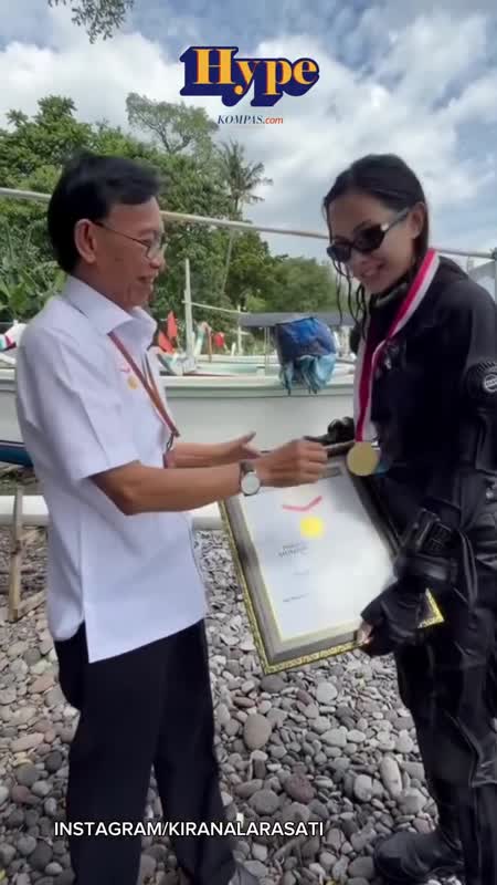 Kirana Larasati Raih Rekor MURI, Jadi Perempuan Indonesia Pertama Yang Selam 127 Meter