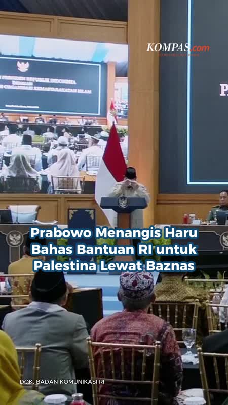 Prabowo Menangis Haru Bahas Bantuan RI untuk Palestina Lewat Baznas