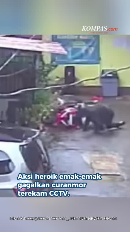 Motor Hampir Dibawa Kabur, Emak-emak Di Bekasi Gagalkan Curanmor