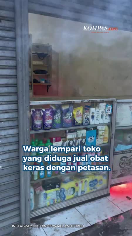 Diduga Jual Tramadol, Toko di Pasar Rebo Dilempari Petasan