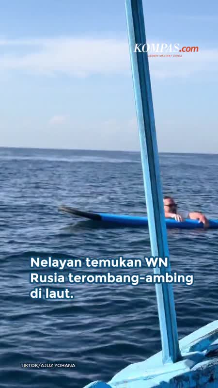 20 Jam Terombang-ambing Di Laut, WN Rusia Diselamatkan Nelayan Bali