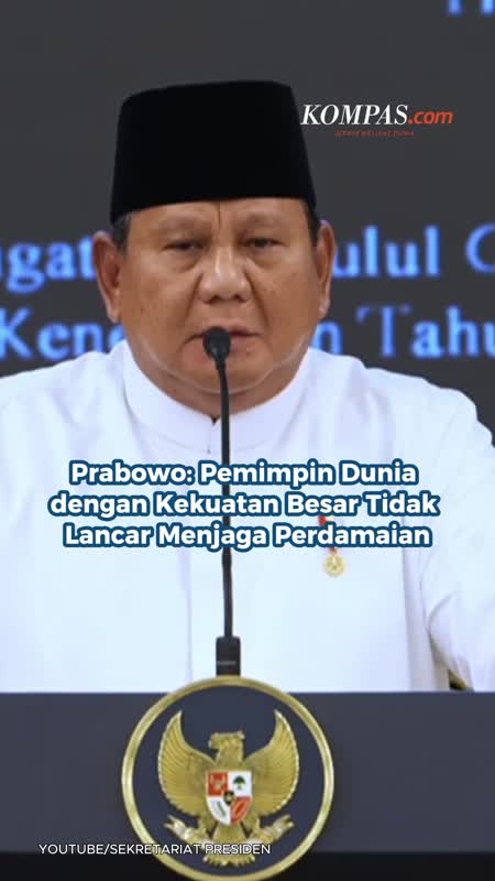 Prabowo: Pemimpin Dunia dengan Kekuatan Besar Tidak Lancar Menjaga Perdamaian