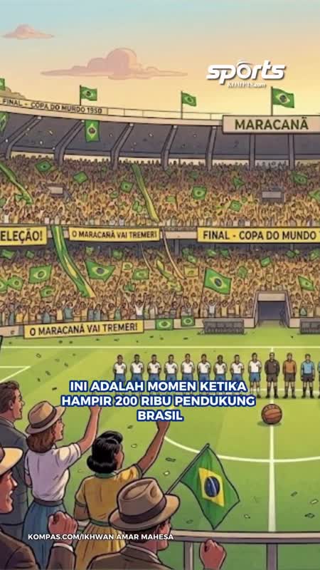 Selebrasi Sebelum Laga Usai 200 Ribu Suporter Terdiam Setelah Brasil Dikalahkan Uruguay