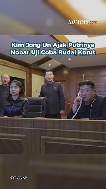 Kim Jong Un Ajak Putrinya Nobar Uji Coba Rudal Korut