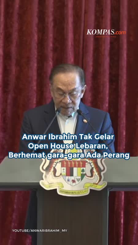 Anwar Ibrahim Tak Gelar Open House Lebaran, Berhemat Gara-gara Ada Perang
