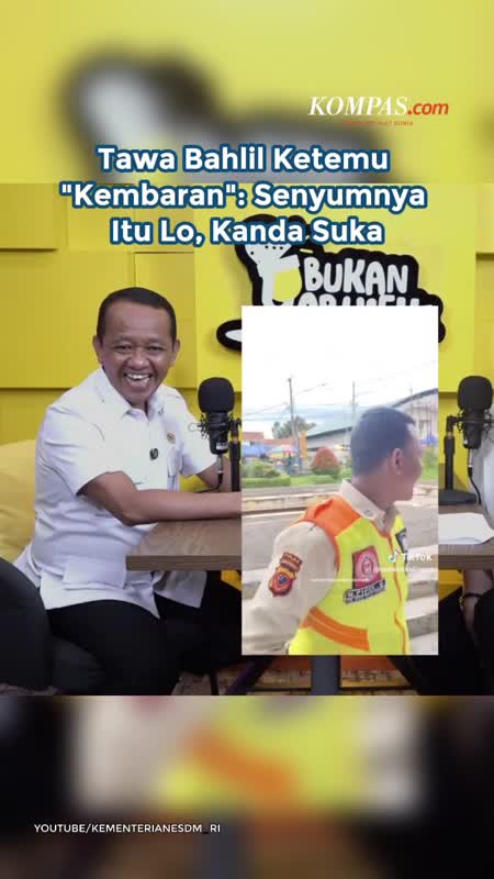 Tawa Bahlil Ketemu 'Kembaran': Senyumnya Itu Lo, Kanda Suka
