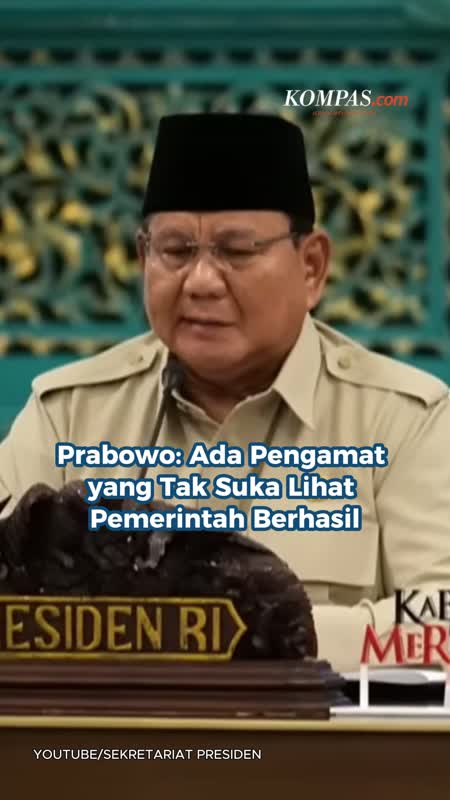 Prabowo: Ada Pengamat yang Tak Suka Lihat Pemerintah Berhasil