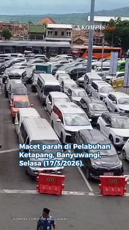 Macet "Horor" Di Pelabuhan Ketapang Banyuwangi, 50 Meter Ditempuh 6 Jam