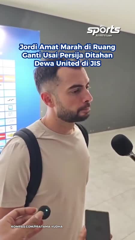 Jordi Amat Marah di Ruang Ganti Usai Persija Ditahan Dewa United di JIS