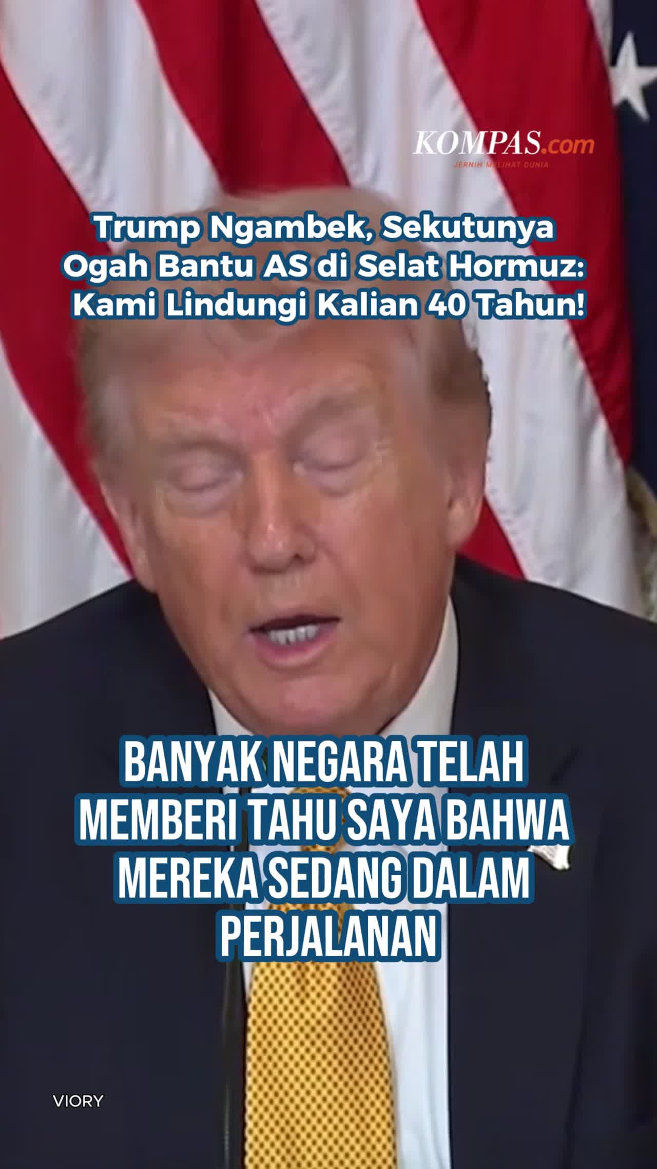 Trump Ngambek, Sekutunya Ogah Bantu AS Di Selat Hormuz: Kami Lindungi Kalian 40 Tahun!