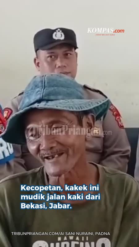 Pemudik 14 Hari Jalan Kaki Cikarang-Ciamis Gara-gara Kecopetan
