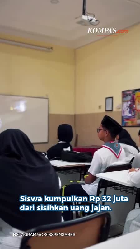 Siswa Sisihkan Uang Jajan Demi Berbagi Sembako, Terkumpul Rp 32 Juta