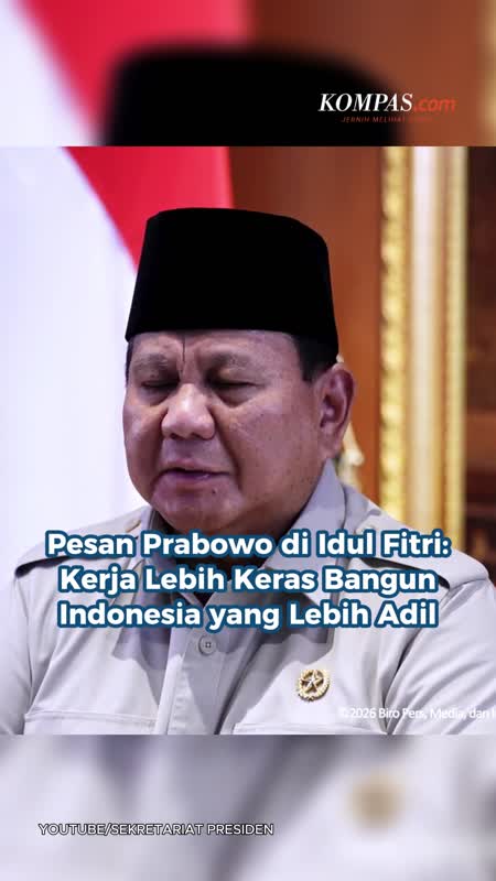 Pesan Prabowo Di Idul Fitri: Kerja Lebih Keras Bangun Indonesia Yang Lebih Adil