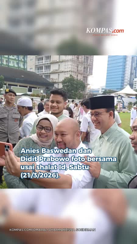 Anies Foto Bareng Didiet Prabowo Usai Shalat Id, Puji Rendah Hati
