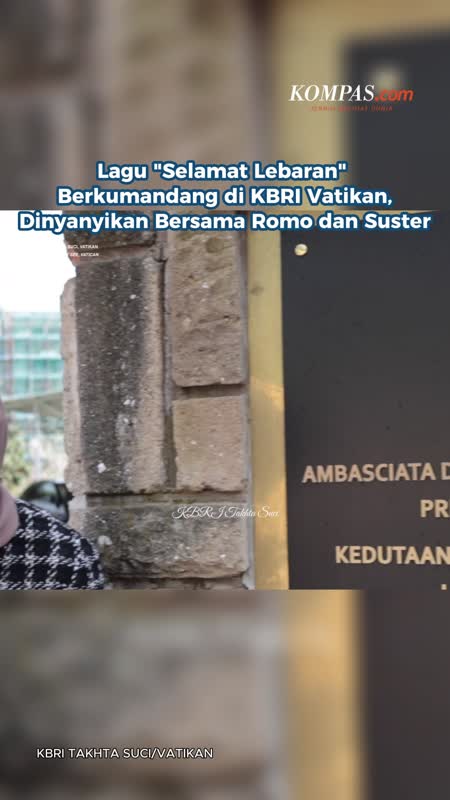 Lagu "Selamat Lebaran" Berkumandang di KBRI Vatikan, Dinyanyikan Bersama Romo dan Suster