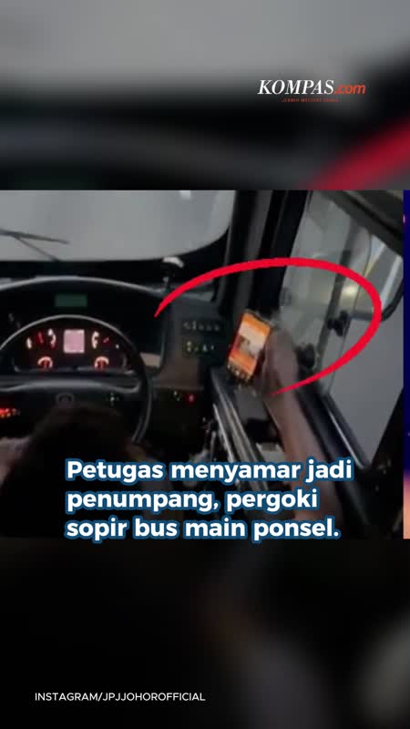 Nyamar Jadi Penumpang, Petugas Dishub Malaysia Awasi Sopir Bus Di Musim Lebaran