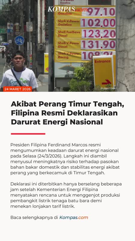 Filipina Resmi Deklarasikan Darurat Energi Nasional