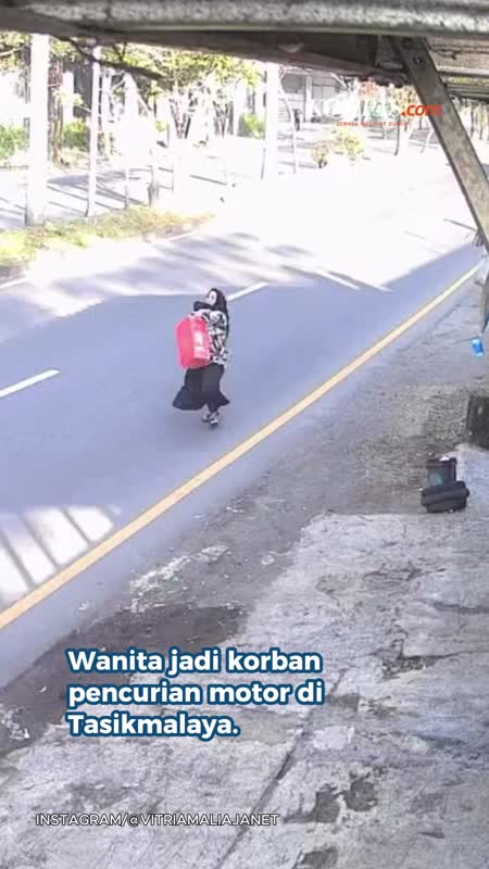 Motor Dicuri, Selang 12 Detik Usai Korban Ambil Barang Jatuh